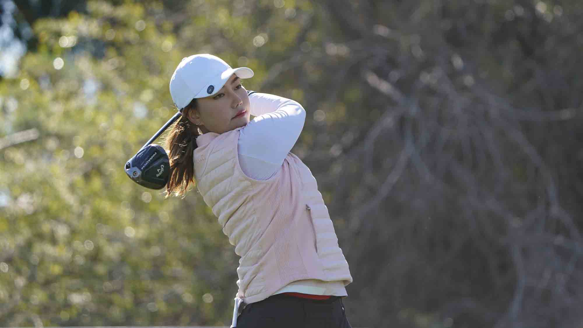 Miranda Wang during the final round of the IOA Championship