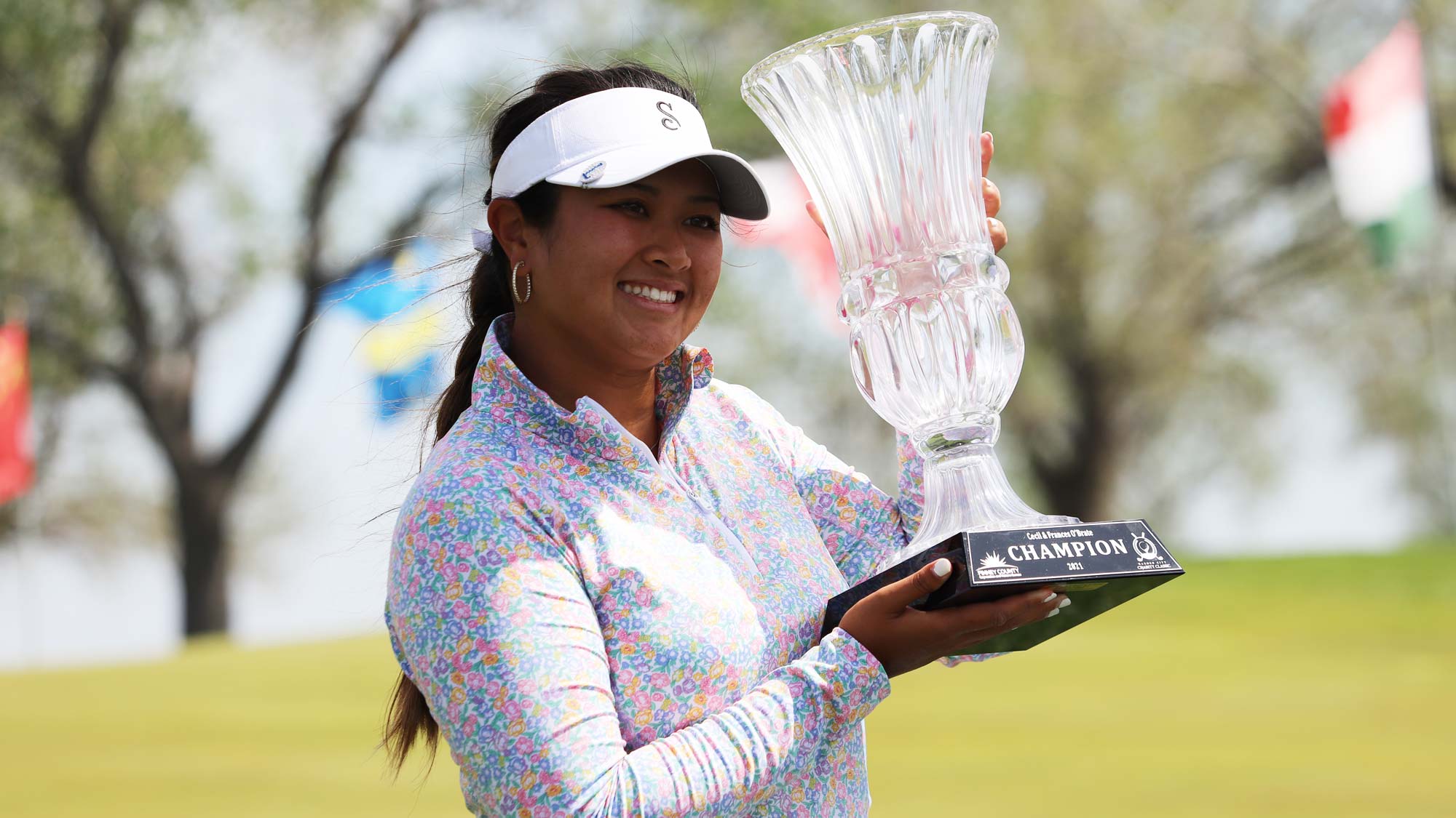 In the Garden City Charity Classic Winners Circle with Lilia Vu Epson Tour