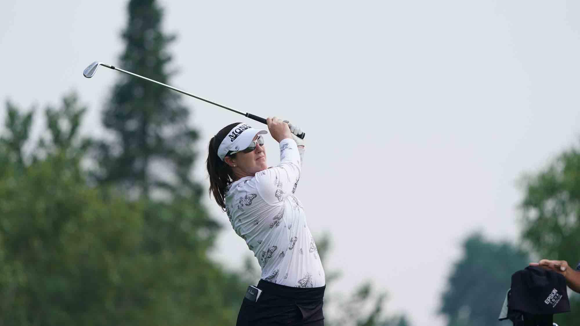 Amelia Lewis during the opening round of the Island Resort Championship