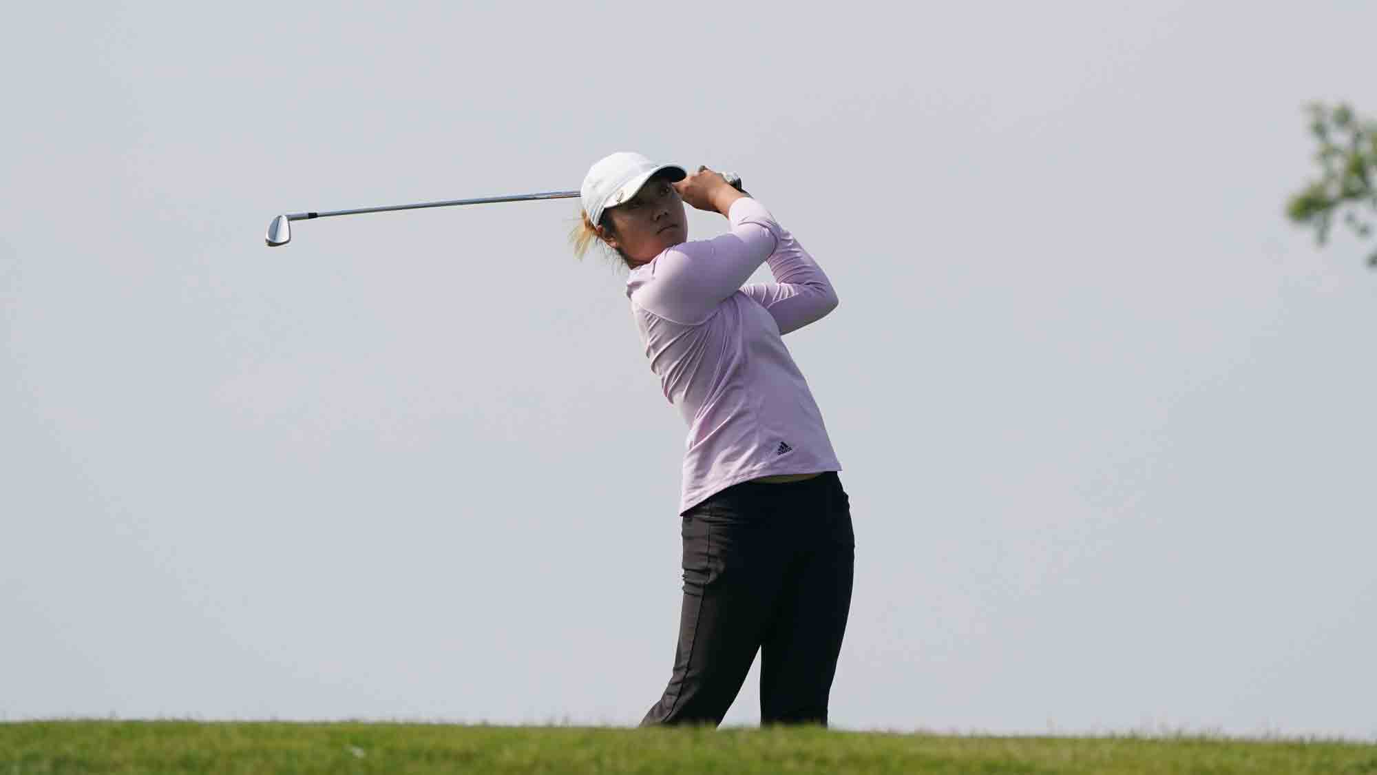Natasha Andrea Oon during the second round of the Island Resort Championship