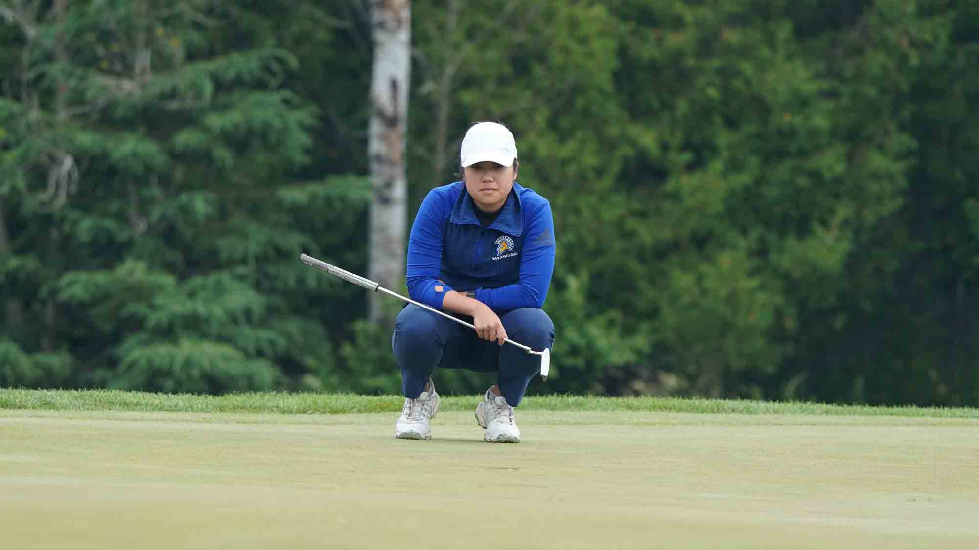 Natasha Andrea Oon during the final round of the Island Resort Championship
