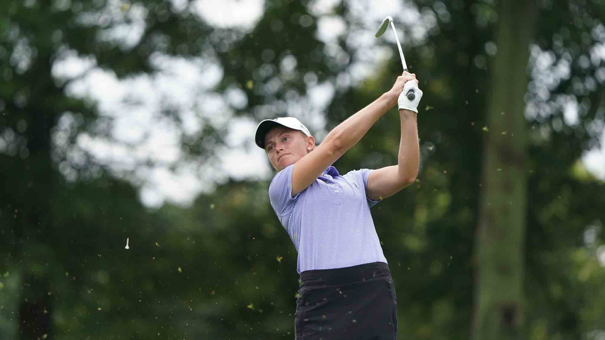 Jessica Porasnik during the first round of the Hartford Healthcare Women's Championship