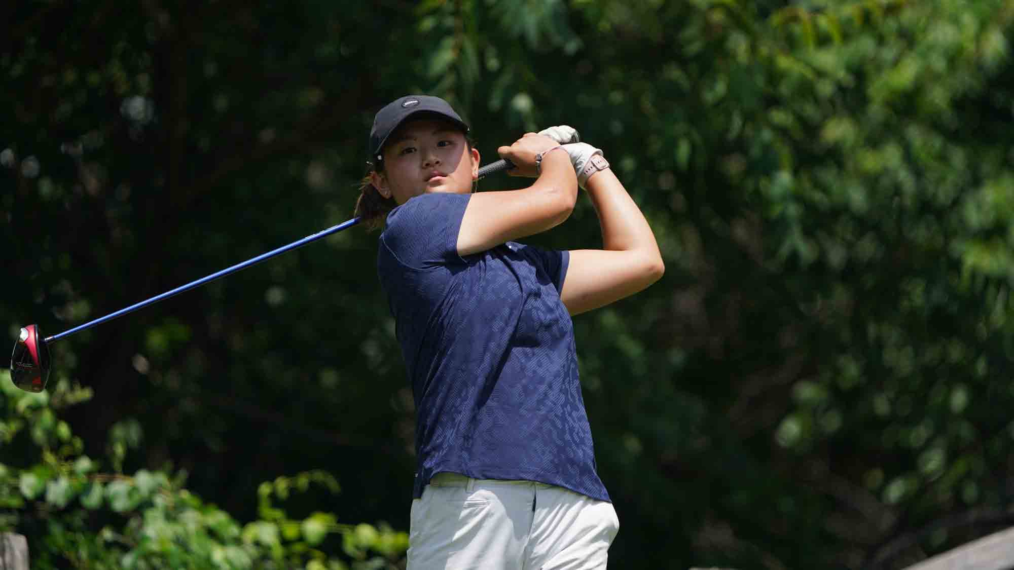 Jenny Bae during the second round of the Hartford Healthcare Women's Championship