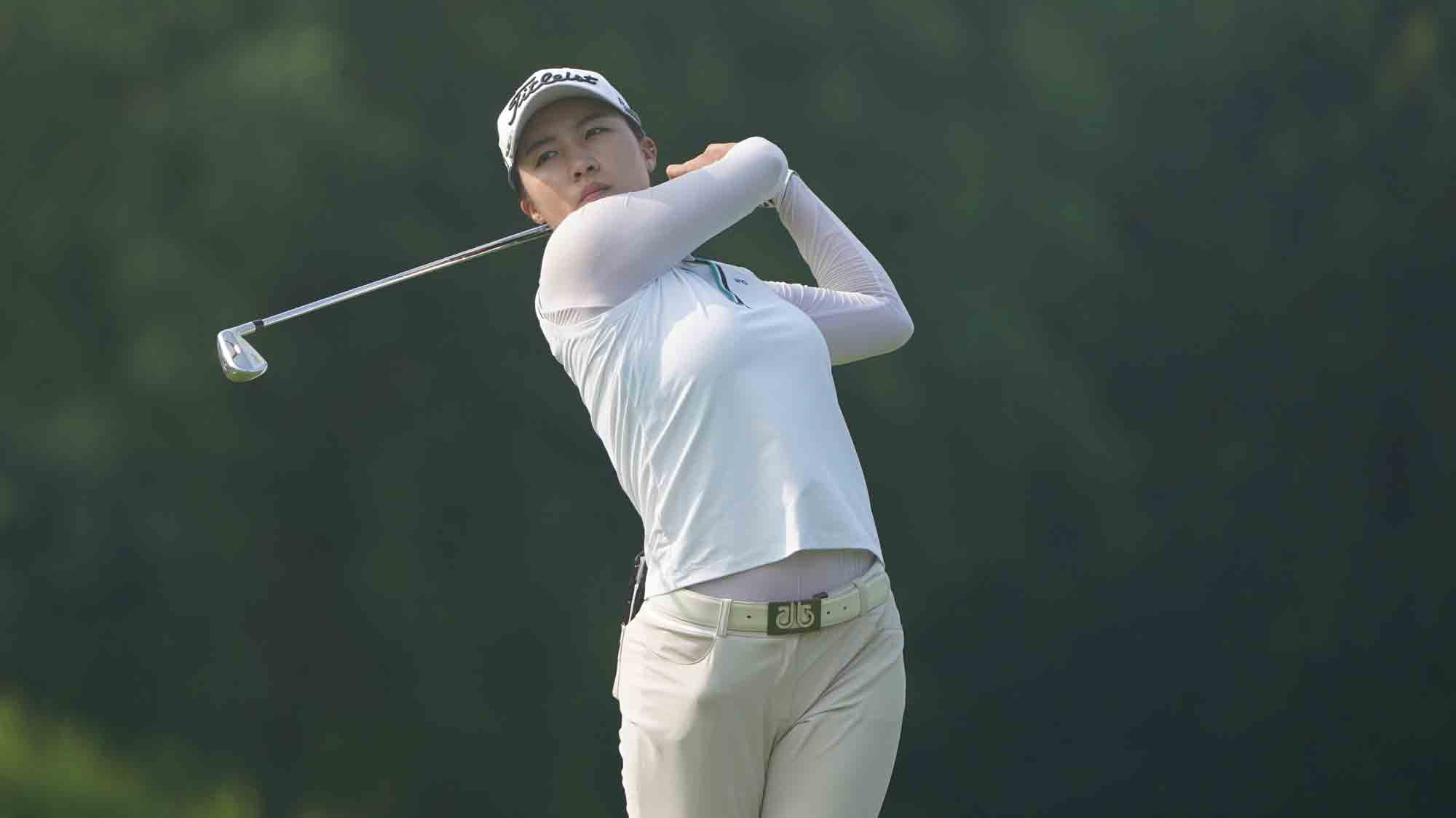 Minji Kang during the final round of the Hartford Healthcare Women's Championship