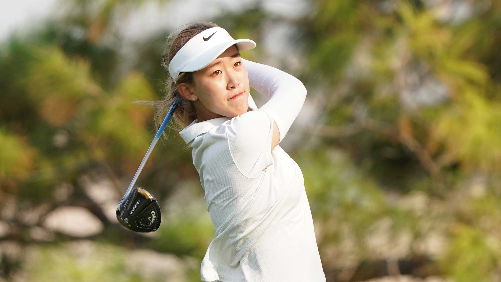 Xiaowen Yin during the second round of the Wildhorse Ladies Golf Classic