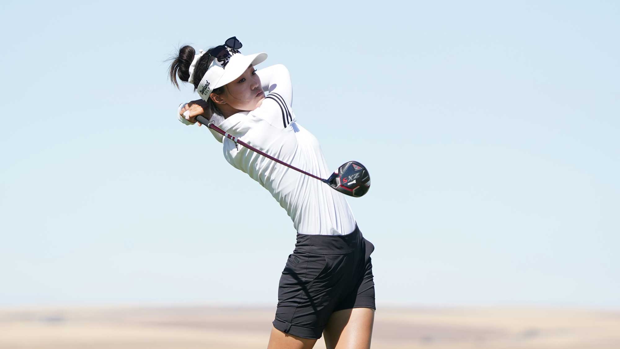 Xiaowen Yin during the final round of the Wildhorse Ladies Golf Classic
