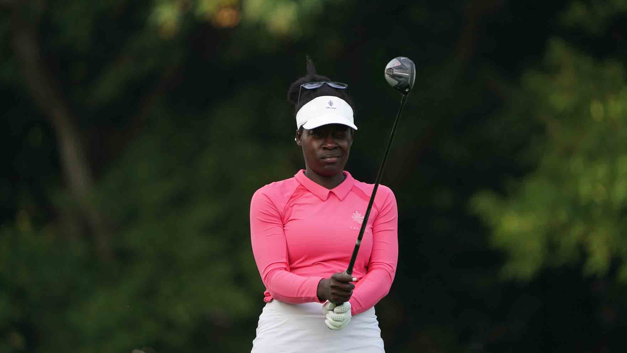 Lakareber Abe during the opening round of the Four Winds Invitational