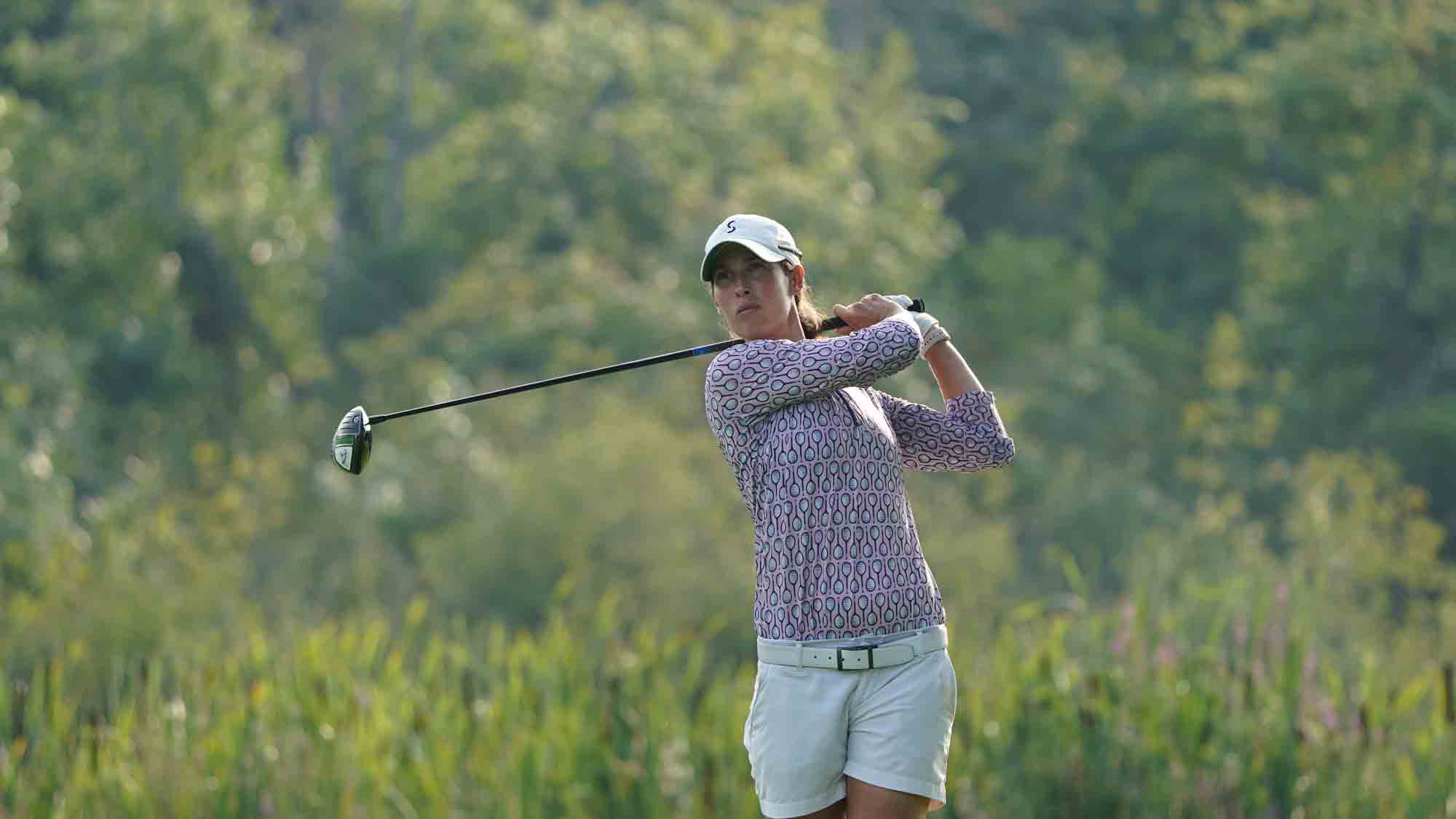 Laetitia Beck during the opening round of the Four Winds Invitational