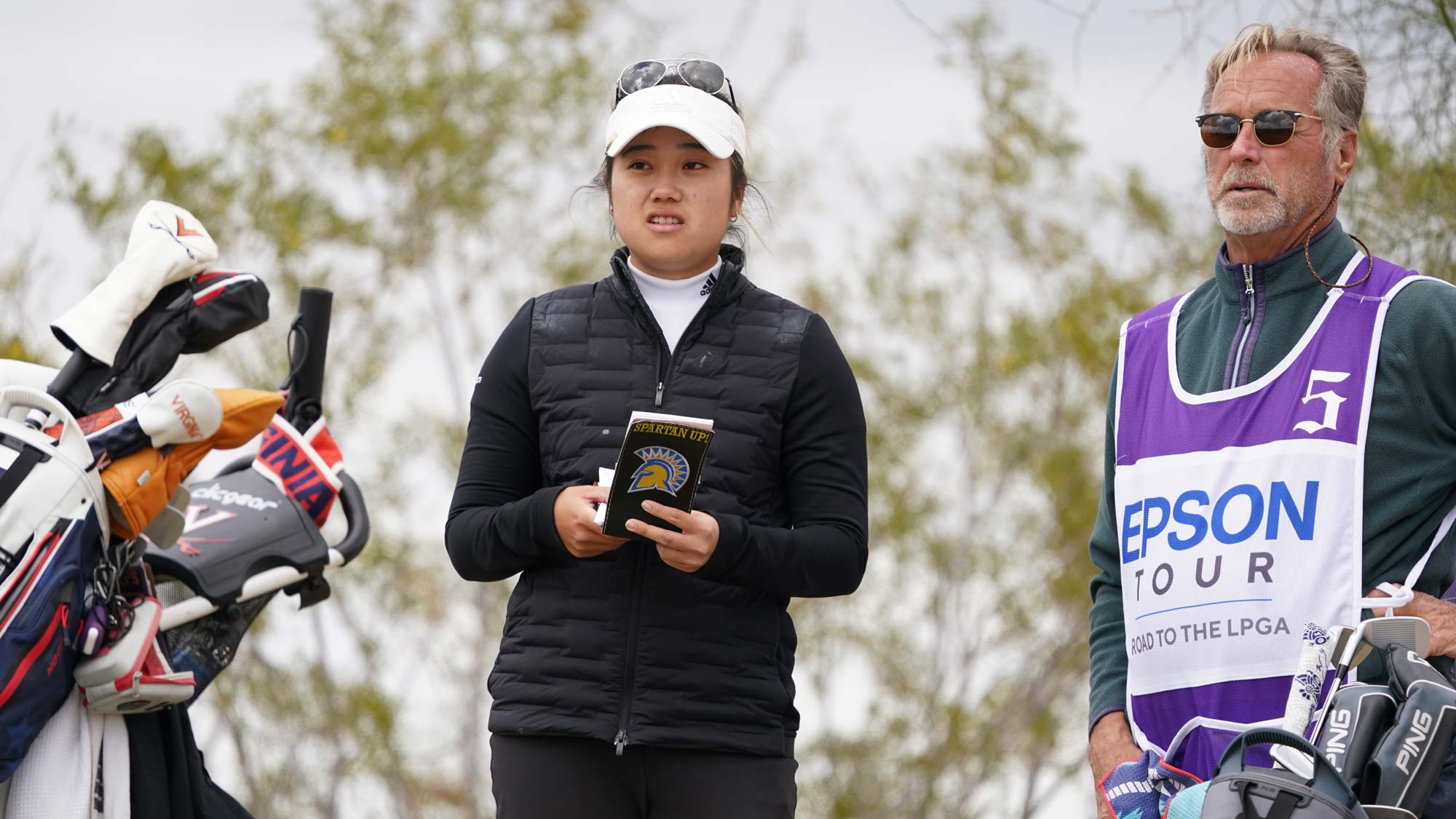 Natasha Andrea Oon during the opening round of the 2023 Casino Del Sol Golf Classic