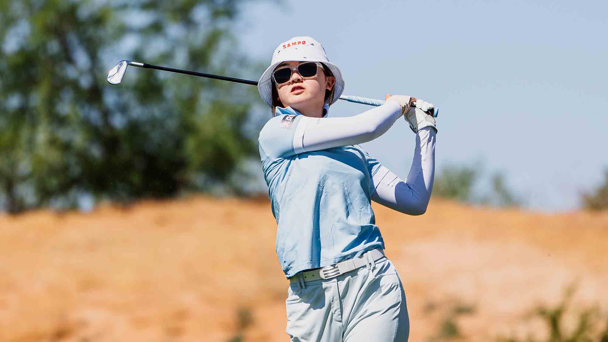 Juliana Hung during the opening round of the Casino Del Sol Golf Classic