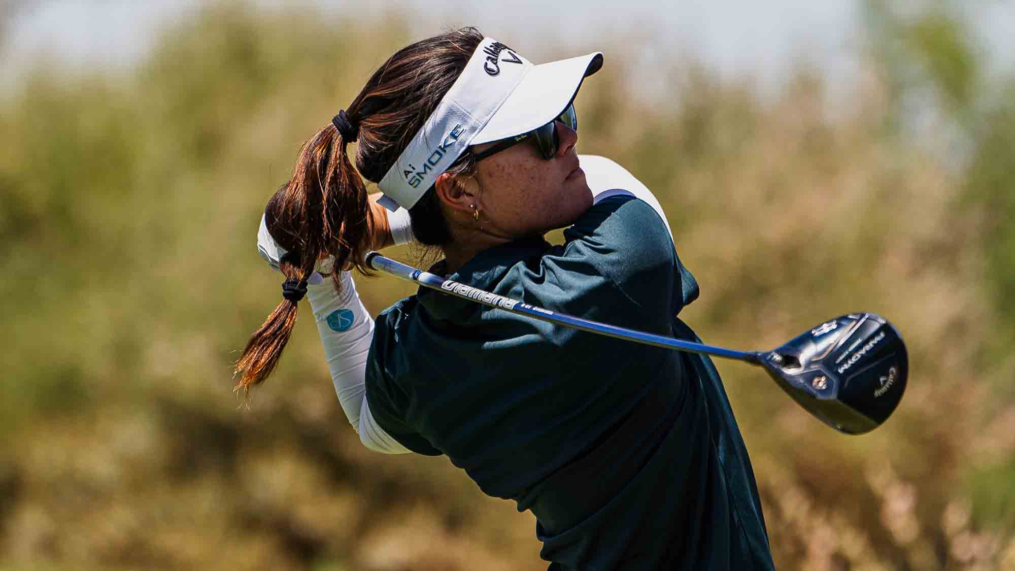 Jennifer Chang during the second round of the Casino Del Sol Golf Classic
